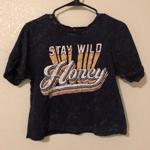 Stay Wild Honey Crop Top